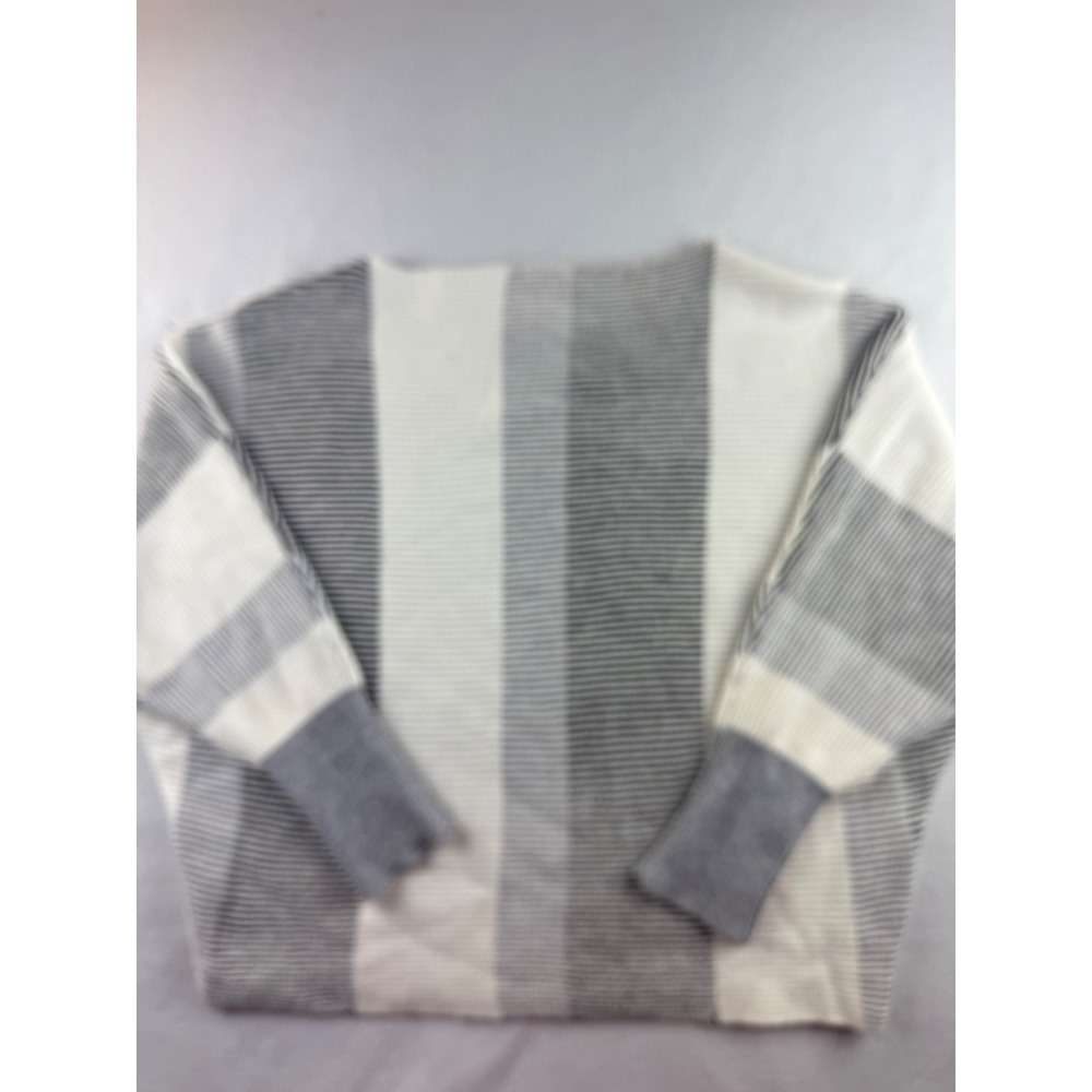 Philosophy Woman 1X TG Striped Long Sleeve‎ Sweater Viscose Blend